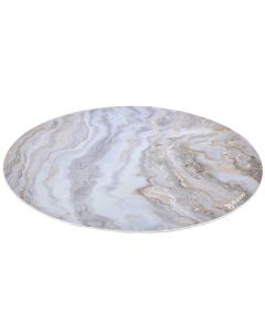 AROZZI Zona Floorpad White Marble/ ochranná podložka na podlahu/ kulatá 121 cm průměr/ design bílý mramor