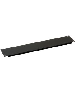 19" záslepka 4U plastový zámek RAL9005 černá