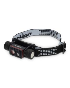 NEDIS LED čelovka/ 1000 lm/ napájení z baterie/ napájení z USB/ 3.7 V DC/ včetně baterií/ dobíjecí/ černá