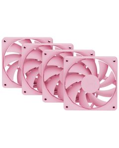 HYTE ventilátor 120mm PWM / barva Strawberry Milk / 1500rpm / 72CFM / ABS / 4-pin / sada 4x ventilátor