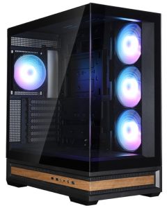 Zalman skříň P40 Namu / midT/ 4x120mm ARGB fan / 2xUSB 3.0 / USB-C / panoramatická / dřevěné doplňky / černá