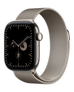 Apple Watch Series 12 Cellular 42mm přírodní titan s přírodním milánským tahem