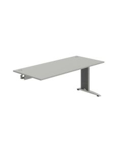 Psací stůl Hobis Flex FS 1800 R - šedá/kov