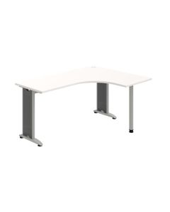 Psací stůl Hobis Flex FE 60 L - bílá/kov