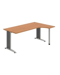 Psací stůl Hobis Flex FE 1800 L - olše/kov