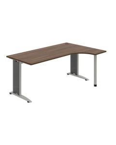 Psací stůl Hobis Flex FE 1800 L - ořech/kov