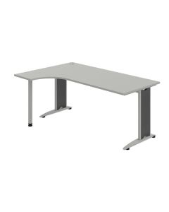 Psací stůl Hobis Flex FE 1800 P - šedá/kov