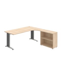 Psací stůl Hobis Flex FE 1800 H L - akát/kov