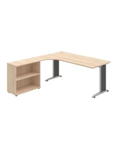 Psací stůl Hobis Flex FE 1800 H P - akát/kov