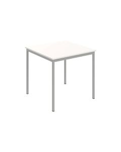 Jídelní stůl HJ 800 - 80 x 80 cm, lamino, bílý
