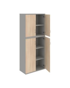 Policová skříň Hobis Strong S 5 80 06 - akát/šedá