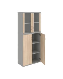 Policová skříň Hobis Strong S 5 80 08 - akát/šedá