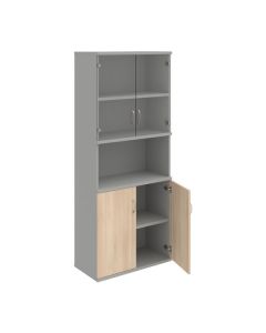 Policová skříň Hobis Strong S 5 80 10 - akát/šedá