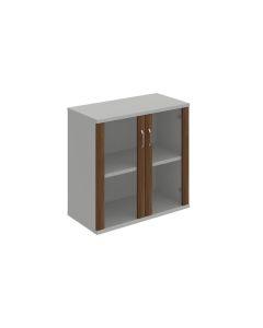 Policová skříň Hobis Strong S 2 80 02 - ořech/šedá