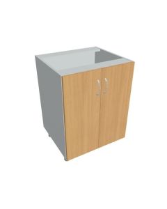 Spodní skříňka Hobis KUDD 60 - buk/šedá, dveře