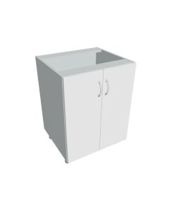 Spodní skříňka Hobis KUDD 60 - bílá/šedá, dveře