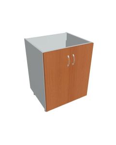 Skříňka Hobis pod dřez KUDD 60 D - třešeň/šedá, dv