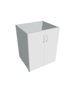 Skříňka Hobis pod dřez KUDD 60 D - bílá/šedá, dveř