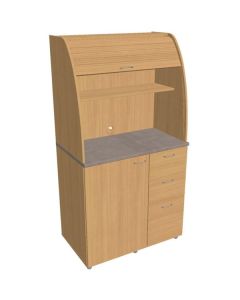 Kuchyňka s lednicí Hobis KU 3 2 P - pravá, buk/buk