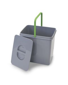 Odpadkový koš do kuchyně Hobis - plastový, šedý