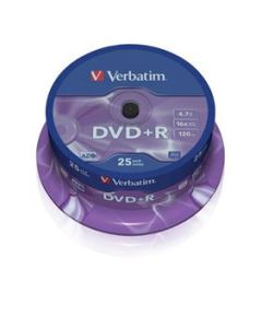 VERBATIM DVD+R AZO 4,7GB, 16x, spindle 25 ks