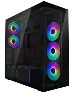 ARCTIC skříň Xtender / E-ATX / 2x120mm ARGB fan / 2xUSB / USB-C / zrcadlové sklo / černá