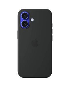 iPhone 16 Silicone Case with MS - Black / SK