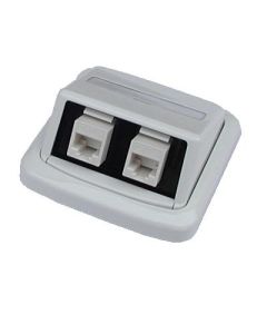 OPTIX UTP dvojzásuvka ABB TANGO 2xRJ45 cat.5e