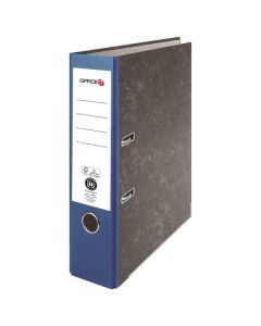 Pák.pořadač OFFICEO - A4,karton, 7,5, mramor,modrý