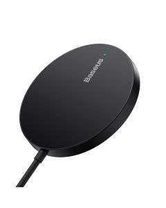 Baseus Bezdrátová nabíječka do sítě Simple Mini3 15W USB-C černá