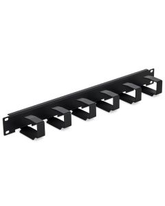 Triton 19' vyvazovací panel 1U, 6x vyvazovací háček 70x27mm, černý