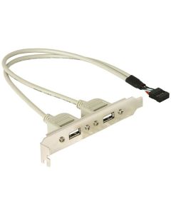 Záslepka do slotu se dvěma USB A konektory