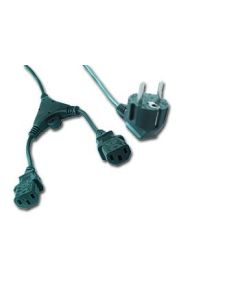 GEMBIRD Power 220V - napájecí kabel k PC s rozdvojkou Y - 2m