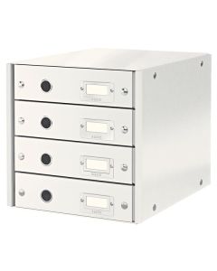 Zásuvkový box Leitz Click&Store,4 zásuvky, bílá