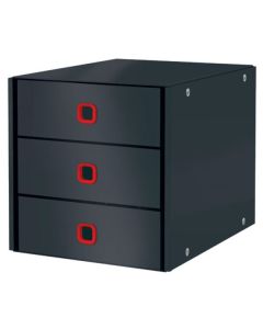 Zásuvkový box Leitz C&S Cosy, 3 zás.,sametově šedá