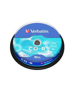 VERBATIM CD-R 700MB, 52x, spindle 10 ks