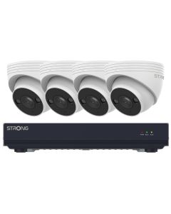 STRONG TUR05DL0-P PoE KIT/ Turret/ 5Mpix/ 1x NVR NVR1120-8P/ 4x IP kamera TUR05DL0-P/ HDMI/ VGA/ USB/ LAN