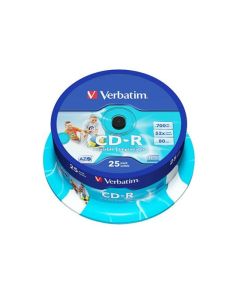 VERBATIM CD-R 80 52x PRINT. spindl 25pck/BAL