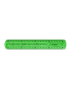Pravítko KEYROAD Flexi 20 cm, ohebné, zelené