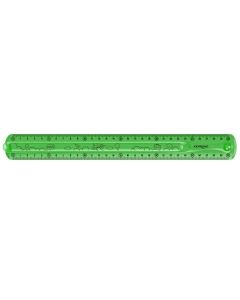 Pravítko KEYROAD Flexi 30 cm, ohebné, zelené