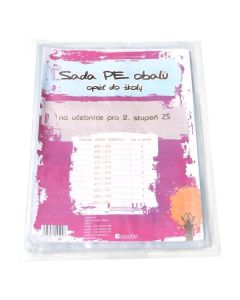 Sada obalů na sešity pro 2.stupeň, čiré, 30 ks