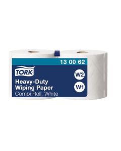 Papírové utěrky v rolích Tork Heavy Duty, bílé