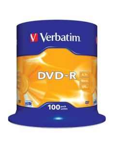 VERBATIM DVD-R AZO 4,7GB, 16x, spindle 100 ks