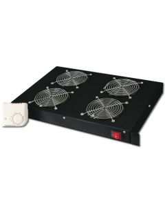 Digitus 19" větrací jednotka 1U, 4 ventilátory, černá