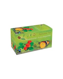 Fair Trade čaj Puro šípek a ibišek, 25x 2 g