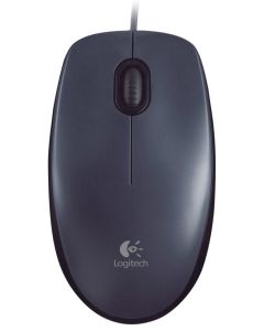 Logitech myš M100/ 3 tlačítka/ 1000dpi/ USB/ šedá