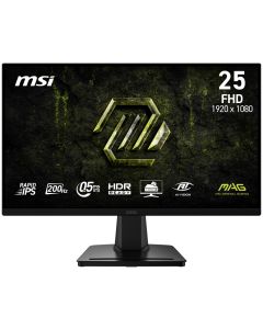 MSI Gaming MAG 256F E20/ 25"/ 1920x1080/ IPS/ 0,5ms/ 200Hz/ 300cd/m2/ 1000:1/ HDMI/ DP/ VESA/ černý