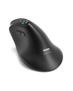 PORT CONNECT ERGO AUDITOR/Vertikální/Optická/Pro praváky/4 800 DPI/USB+BT/Černá