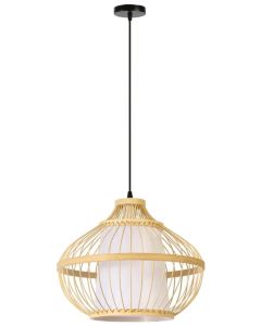 IMMAX BOHO PINCHOS designové závěsné svítidlo, D40cm, E27, bambusové dřevo