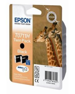 EPSON cartridge T0711H black twinpack (žirafa)
